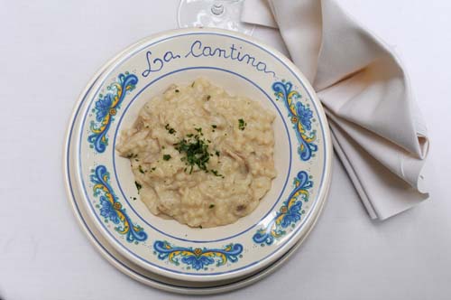 l'orzo con i funghi