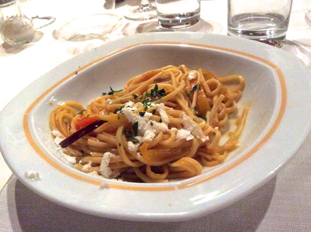 Tajarin di Mauro Musso con ratatuia di verdure